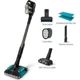 Philips 3'ü 1 arada Aqua Başlık, LED Başlık, Powerblade Dijital Motorlu Akıllı Ekran Islak-Kuru Kablosuz Dikey Süpürge + Lambader Hediye - Antrasit