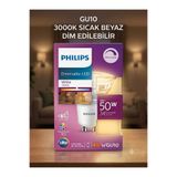 Philips 4-50w 3000K Sarı Işık 345 Lümen Gu10 Dim Edilebilir Led Ampul