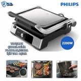 Philips 5000 Serisi, 2200 W, Çıkarılabilir Plaka, Izgara İçin Tam Açılır 180 Derece Açılır Izgara, Isı Ayarlı Tost Makinesi + Onerous Tar