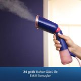 Philips 5000 Serisi El Tipi 22G/DK Sürekli Buhar 1400W Güç Kompakt Seyahat Tipi Ütü Bakteri Giderici Tak ve Çalıştır Metal Buhar Plakası Optimaltemp Ergonomik Başlık - Mavi