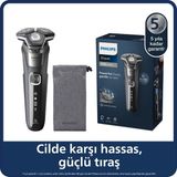 Philips 5000 Serisi Tıraş Makinesi, Sinekkaydı Tıraş, Skin Iq Teknolojisi, Islak ve Kuru Kullanım, Hassas Düzeltici Başlık + Onerous Lambader - Siyah