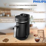 Philips 5000 Serisi Türk Kahvesi Makinesi, Közde Türk Kahvesi Pişirme Fonksiyonu, HDA150/61 - Siyah