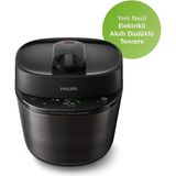 Philips 5lt Özel Pişirme Programlı 18 Koruma Sistemi Yeni Nesil Elektrikli Akıllı Düdüklü Tencere - Siyah - 5 L