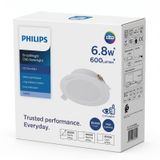 Philips 6.8w 600 Lumen 3000k Sarı Işık Kesim Çapı 9mm Dış Çapı 150mm