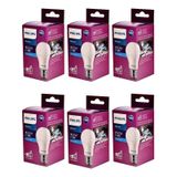 Philips 6 Lı Müthiş Tasarruflu Uzun Ömürlü 100 W Gücünde 8w Tüketim Klasik E27 Duylu Led Ampul Lamba 6 Adet