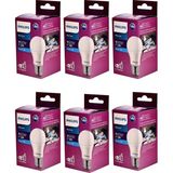 Philips 6 Lı Müthiş Tasarruflu Uzun Ömürlü 100 W Gücünde 8W Tüketim Klasik E27 Duylu LED Ampul Lamba - Beyaz