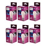 Philips 6 Lı Müthiş Tasarruflu Uzun Ömürlü 100 W Gücünde 8W Tüketim Klasik E27 Duylu Led Ampul Lamba