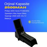 Philips 6000 Serisi FC6823/01 Speedpro Max Aqua Dikey Süpürge 2500 mAh 25.2 V Batarya – Orjinal Uyumlu Uzun Ömürlü, Yüksek Performans Pil