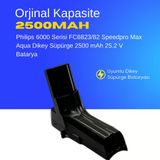 Philips 6000 Serisi FC6823/82 Speedpro Max Aqua Dikey Süpürge 2500 mAh 25.2 V Batarya – Orjinal Uyumlu Uzun Ömürlü, Yüksek Performans Pil