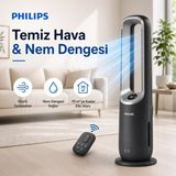 Philips 70 M² Hepa Akıllı Sensörlü Hava Temizleyici Cihaz Pm2.5 PM10 Salon Oda - Gri