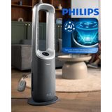 Philips 70 M2 Performanslı Akıllı Sensörlü Hava Temizleyici ve Isıtıcı Havayı Temizlerken Ideal Oda Sıcaklığını Koruyan Otomatik Modlu ve Sessiz Çalışan Ürün AMF870 - Koyu Gri