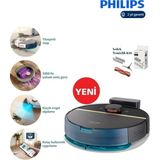 Philips 7000 Islak Kuru Robot Süpürge, 5000 Pa,Titreşimli Mop,Sert Zemin ve Halıya Uygun+Yedek Temizlik Kiti - Beyaz