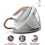 Philips 7000 Seri Buhar Kazanlı Ütü | Güçlü Buhar Teknolojisi | Optimaltemp Teknolojisi ile Sıfır Yanık Riski + Tiftik Toplayıcı - Beyaz