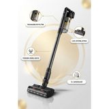 Philips 7000 Serisi Kablosuz Dikey Süpürge Elde Kullanılabilen Dar Aralık ve Turbo Aparatlı Güçlü Emiş Salon Mutfak Koridor ve Merdiven Temizliği Gri XC7057
