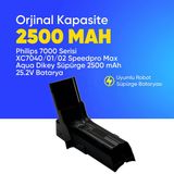Philips 7000 Serisi XC7040/01/02 Speedpro Max Aqua Dikey Süpürge 2500 mAh 25.2 V Batarya – Orjinal Uyumlu Uzun Ömürlü, Yüksek Performans Pil