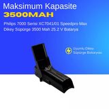 Philips 7000 Serisi XC7041/01 Speedpro Max Dikey Süpürge 3500 Mah 25.2 V Batarya – Orjinal Uyumlu Uzun Ömürlü, Maksimum Performans Pil