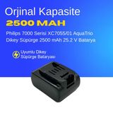 Philips 7000 Serisi XC7055/01 AquaTrio Dikey Süpürge 2500 mAh 25.2 V Batarya – Orjinal Uyumlu Uzun Ömürlü, Yüksek Performans Pil