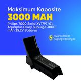 Philips 7000 Serisi XV1797/01 Aquaplus Dikey Süpürge 3000 mAh 25.2 V Batarya – Orjinal Uyumlu Uzun Ömürlü, Yüksek Performans Pil