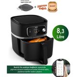 Philips 7000 Serisi Xxl Airfryer & Fritöz , Wı-Fı Uzaktan Bağlantı, 2kg, 8.3l Kapasiteli Hazne Rapid Combiair, Homeıd ile 22 Pişirme Fonksiyonu - Siyah