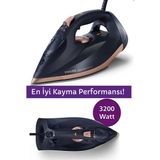 Philips 7500 Azur Yeni Serisi 3200W Buharlı Ütü, Daha Hızlı Ütüleme ve Güçlü Performans, Hızlı Isınma +Mutfak Tartısı - Lacivert
