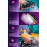 Philips 7500 Serisi Azur Buharlı Ütü 3200W, 55G/DK Sürekli Buhar, 260G Şok Buhar, Otomatik Kapanma +Hav&tüy Toplayıcı - Lacivert