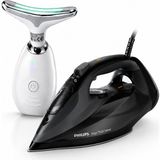 Philips 7500 Serisi Azur Buharlı Ütü 3200W DST7511/80 + Yüz Masaj Aleti Hediye - Siyah