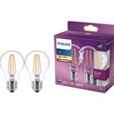 Philips 7W=60W Rustik Flament LED Ampul (2li Paket) 2700K-SARI IŞIK/806LUMEN