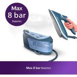 Philips 8 Bar Premium Ödüllü Tasarım Perfectcare Buhar Kazanlı Ütü Series 6 - Mavi - Gri