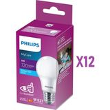 Philips 8 Watt - 60W Beyaz Işık LED Ampul E27 12'li