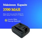 Philips 8000 Serisi Aqua Plus Xc8055/01 Dikey Süpürge 3500 Mah 25.2 V Batarya