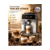 Philips 8000 Serisi Lattego Pro Kahve Makinesi Evde Kafe Kalitesi 54 Farklı Sıcak ve Soğuk Içecek Silentbrew Teknolojisi ile Daha Sessiz