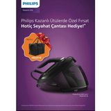 Philips 8000 Serisi PSG8160 Kazanlı Ütü 2800 Watt Mor Renk ve ActiGlide Taban Özellikleri - Mor - Siyah