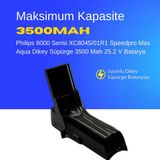 Philips 8000 Serisi Xc8045/01R1 Speedpro Max Aqua Dikey Süpürge 3500 Mah 25.2 V Batarya – Orjinal Uyumlu Uzun Ömürlü, Maksimum Performans Pil