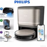 Philips 8000PA Yüksek Emiş Güçlü Kendini Temizleyen Tam Otomatik Hepsi Bir Arada Istasyonlu Robot Süpürge, Gelişmiş Navigasyon - 61 - Siyah