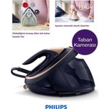 Philips 9 Bar Perfectcare 9000 Serisi Kumaş Tanıma Özellikli Taban Kameralı Premium Buhar Kazanlı Ütü, 3100WATT, 750G Güçlü Buhar + Lambader (Onerous) - Lacivert
