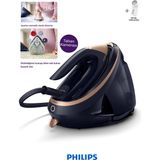 Philips 9000 Serisi Taban Kameralı Buhar Kazanlı Ütü, 750 G'a Varan Şok Buhar, Ütülediğiniz Kumaşı Bilen Tek Ütü + Tiftik Toplayıcı Cihazı(Onerous) - Lacivert