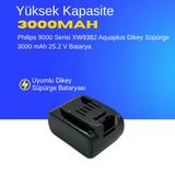 Philips 9000 Serisi XW9382 Aquaplus Dikey Süpürge 3000 mAh 25.2 V Batarya – Orjinal Uyumlu Uzun Ömürlü, Yüksek Performans Pil