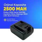 Philips 9000 Serisi XW9382 Aquatrio Dikey Süpürge 2500 mAh 25.2 V Batarya – Orjinal Uyumlu Uzun Ömürlü, Yüksek Performans Pil