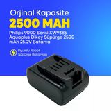 Philips 9000 Serisi XW9385 Aquaplus Dikey Süpürge 2500 mAh 25.2 V Batarya – Orjinal Uyumlu Uzun Ömürlü, Yüksek Performans Pil
