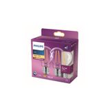 Philips A60 Led Classic 60W E27 Non-Dim 2'li Ampul - 2700K - Sarı Işık