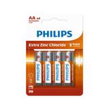 Philips Aa Kalem Pil Extra Zinc Chloride R6L4B/10 1.5V 4'lü Paket