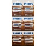 Philips AA LR6A12S 10 Alkalin Pil 12'li 1.5 V Tek Kullanımlık Güç Kaynağı Uzun Ömürlü Performans