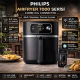 Philips Airfryer 7000 Serisi Combi Xxl Connected 8.3 Lt Yağsız Fritöz, + Dijital Mutfak Tartısı Hediye - Siyah