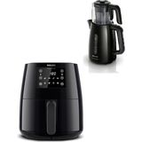 Philips Airfryer Large, Rapid Air Teknolojisi 4,1l Philips Çaycı Hediyeli - Beyaz