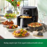 Philips Airfryer Xxl Aile Boyu Fritöz, 1.4 Kg, 7.3 L Yüksek Hacim Rapid Air Teknolojisi, Kolay Temizlik Özelliği, Onerous Mutfak Tartısı - Siyah