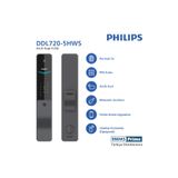 Philips Akıllı Kilit DDL720-5HWSE | (EmaksPrime Garantili) Wi-Fi, Parmak izi, Şifre, Kart ve Uygulama