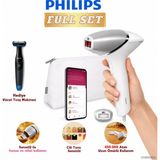 Philips Akıllı Sensörlü Ev Tipi Lazer Epilasyon Aleti Ipl Işık Atımlı Kablolu Tüy Dökücü Geniş Vücut Başlıklı Profesyonel Bakım Seti