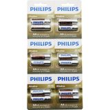 PHILIPS ALKALİNE KALEM - AA - 1.5V PİL 12PCS= 2Lİ X 6