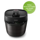 Philips All In One Cooker Elektrikli Düdüklü Tencere, 5l Kapasite 35 Farklı Program 30 Dk’da Leziz Yemekler