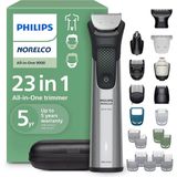 Philips All-In-One Seri 9000, 23 Parça Saç Kesme Makinesi - Yüz, Sakal, Baş ve Vücut Için Elektrikli Tıraş Makinesi ve Kesici, Tamamen Metal Kendiliğinden Bileme Bıçakları, 29 Uzunluk Ayarı